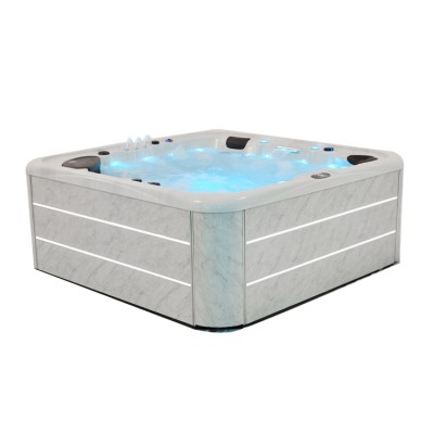 China supplier corner massage spa hot tub with bluetooth outside