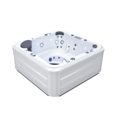 Deluxe 5 person balboa white outdoor whirlpool massage hot tub spa